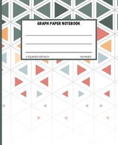 Graph Paper Notebook: Quad Ruled Grid Paper Math and Science Composition Notebook 100 Sheets 5 Squares Per Inch