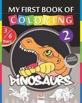 My first coloring book - Dinosaurs 2 - Night edition