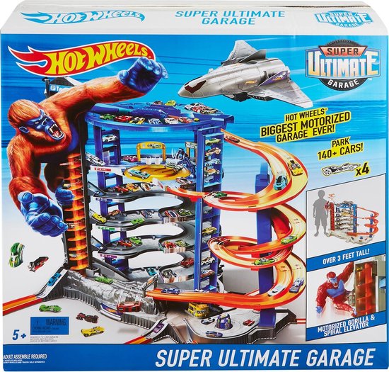 Hot Wheels City Super Ultieme Garage - Racebaan - Opbergruimte voor 140 Auto's