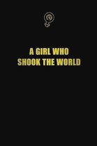 A girl who shook the world: 6x9 Unlined 120 pages writing notebooks for Women and girls