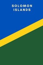 Solomon Islands: Country Flag A5 Notebook to write in with 120 pages