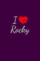 I love Rocky: Notebook / Journal / Diary - 6 x 9 inches (15,24 x 22,86 cm), 150 pages. For everyone who's in love with Rocky.