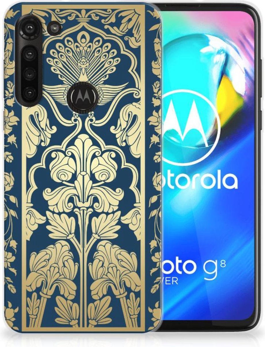 Motorola Moto G8 Power TPU Case Beige Flowers