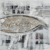 Olieverfschilderij - Abstract - canvas - handgeschilderd - 80 x 80 cm