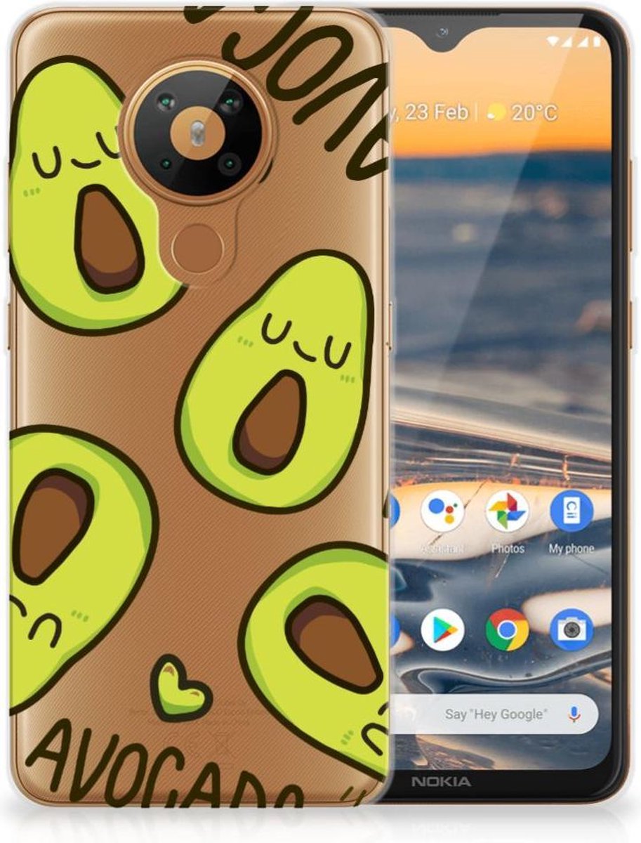 Nokia 5.3 Telefoonhoesje met Naam Avocado Singing