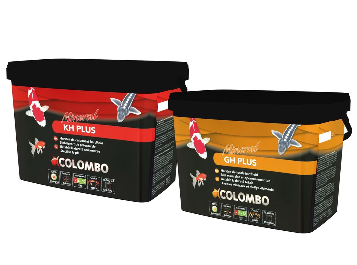 Colombo KH+ 15000 ml en GH+ 15000 ml Waterverbeteraars pakket