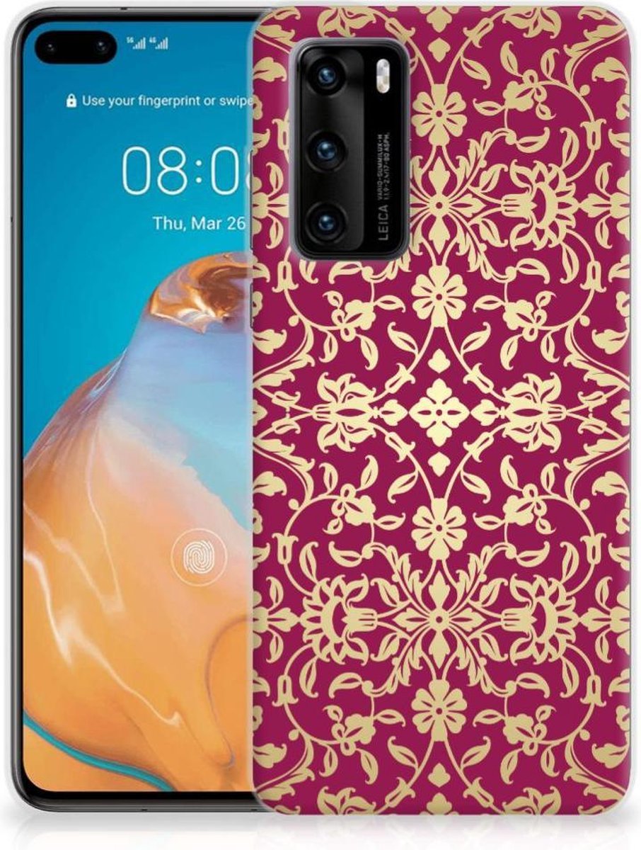 Siliconen Hoesje Huawei P40 Barok Pink