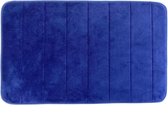 Lucy's Living Luxe Badmat STRATA Blauw  Exclusive – 50 x 80 cm – katoen - polyester - badkamer mat - badmatten - badtextiel - wonen – accessoires - exclusief