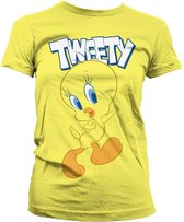 Looney Tunes Dames Tshirt -M- Tweety Geel
