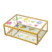 Sieradendoosje met geperste bloemen