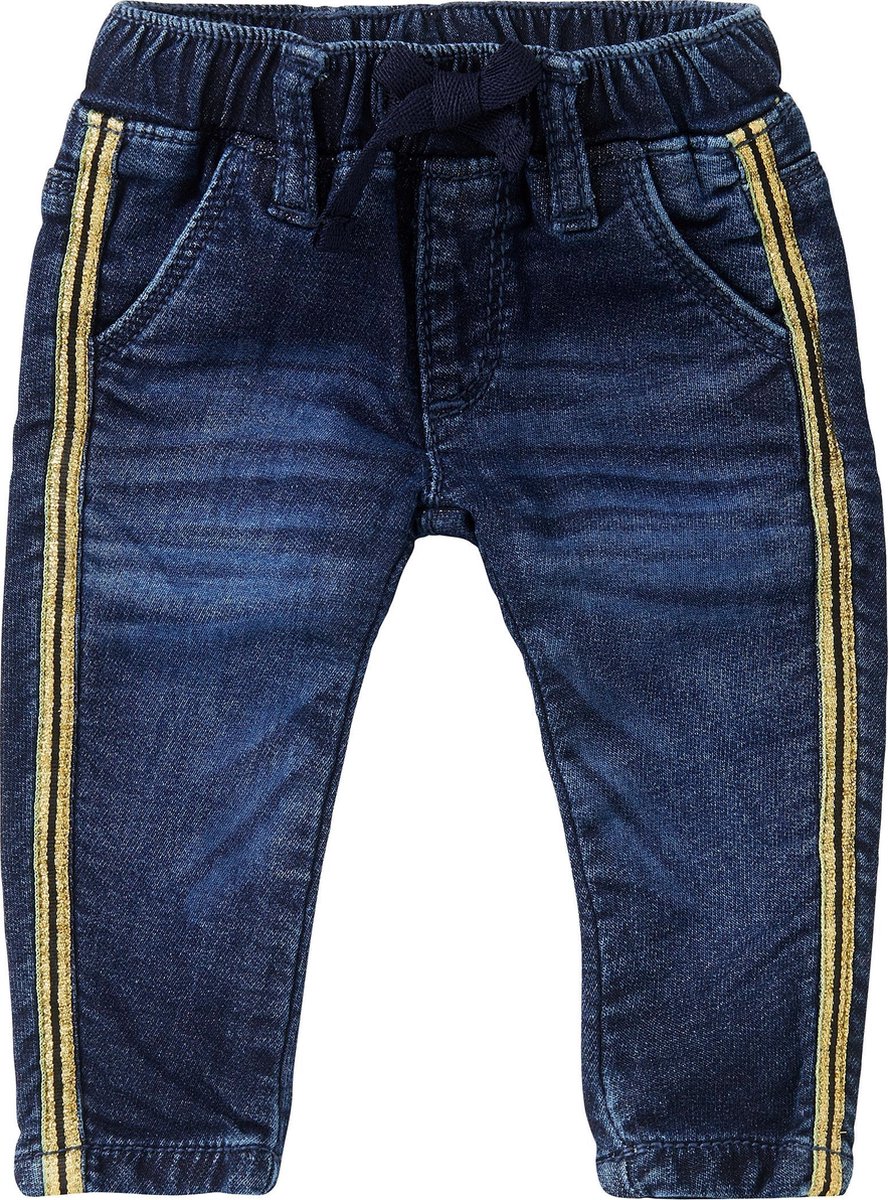Noppies Baby Meisjes Slim fit meisjesbroek Ulco - Medium Wash - Maat 56