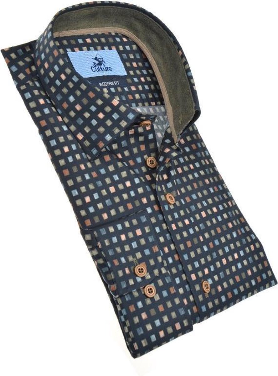 Culture Lange mouw Overhemd 514085 Modern Marine Maat XXL bol