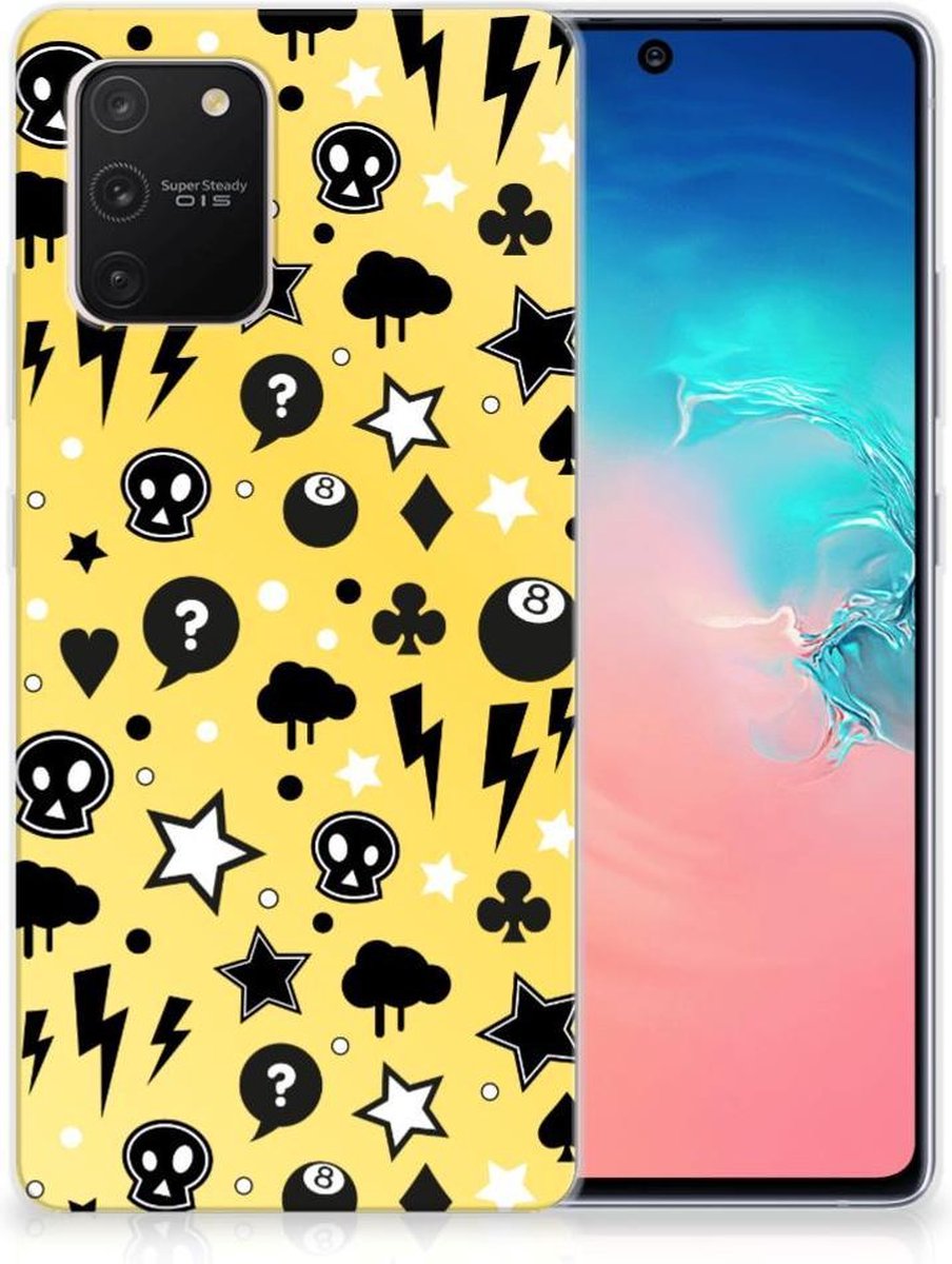 TPU Hoesje voor Silicone Back Case Samsung Galaxy S10 Lite Punk Geel