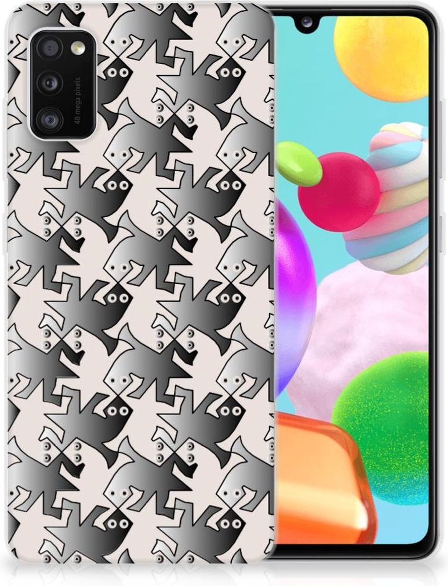 Samsung Galaxy A41 TPU Hoesje Salamander Grey