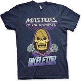 Masters Of The Universe Heren Tshirt -XL- Skeletor Blauw