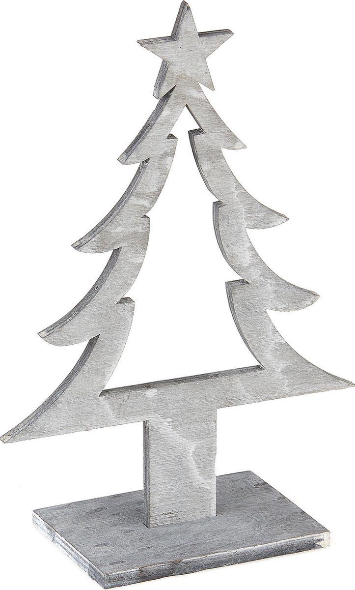 HOBI - Grijze houten kerstboom