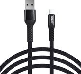 UNIQ Accessory USB Type-C Kabel 100cm snellader dataoverdracht - Zwart