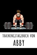 Trainingstagebuch von Abby: Personalisierter Tagesplaner für dein Fitness- und Krafttraing im Fitnessstudio oder Zuhause