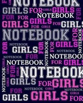 Notebook For Girls: 1/4 Inch, 4 Squares Per Inch - Large Size 8.5'' x 11'' Inch - 110 Graphing Paper Pages - Perfect Notebook for Architects