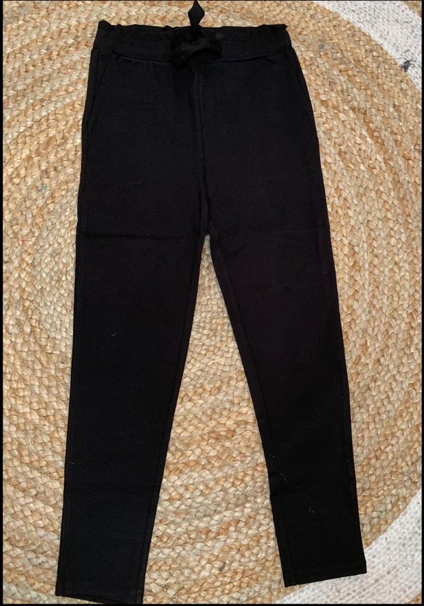 bol.com | Garcia Jeans- 33320 GS020707 Pants- zwarte broek met strik