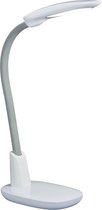 LED Tafellamp - Tafelverlichting - Trion Grino - 9W - Dimbaar - USB Oplaadbaar - Mat Wit - Kunststof - BSE