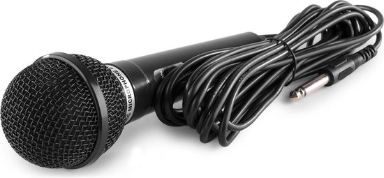 Karaoke microfoon - Fenton DM100 - Set van twee karaoke microfoons - Ook perfect voor DJ's - Zwart