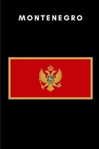 Montenegro: Country Flag A5 Notebook to write in with 120 pages