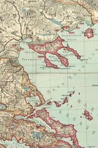 Southeast Europe Vintage Map Field Journal Notebook, 50 pages/25 sheets, 4x6