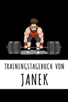 Trainingstagebuch von Janek: Personalisierter Tagesplaner für dein Fitness- und Krafttraining im Fitnessstudio oder Zuhause