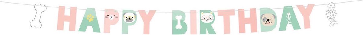 Amscan by Riethmuller - Riethmüller - Hello Pets - Letter banner