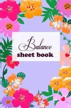 Balance Sheet Book: Balance Sheet Book