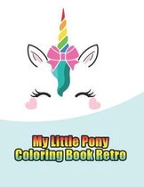 my little pony coloring book retro