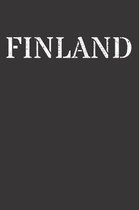 FINLAND Notebook Journal: FINLAND Notebook Journal College Ruled 6 x 9 120 Pages