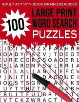 Adult Activity Book Brain Exercises 100 Large Print Word Search Puzzles: Red - Brain Booster Entertainment