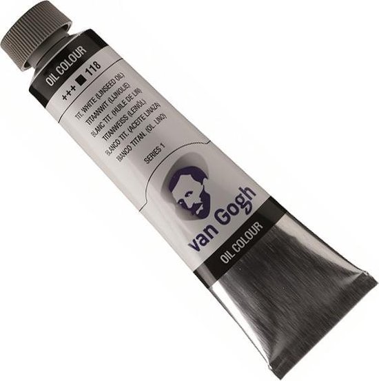Tube de peinture à l'huile Van Gogh - 40 ml 118 Blanc titane