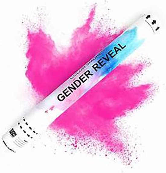 Set 5 x Kleurpoeder Shooters Gender Reveal Meisje