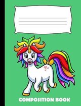 Composition Book: Unicorn Composition Notebook Wide Ruled