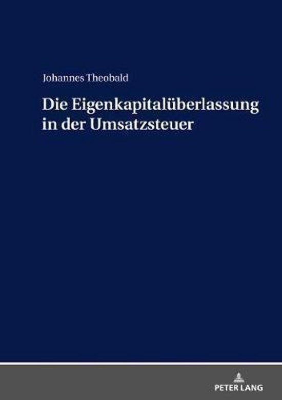 Die Eigenkapitalueberlassung in Der Umsatzsteuer - cover