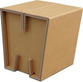 Cartoseat Fold / kartonnen krukje / kartonnen kruk / opvouwbaar / meubel van karton / bijzettafel / nachtkastje / kruk / krukje