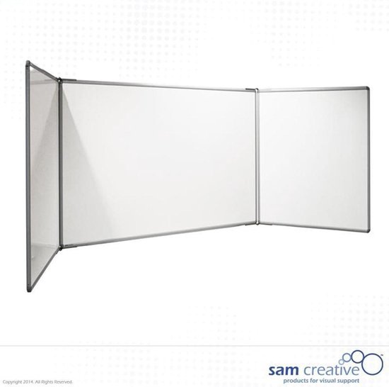 Whiteboard Pro emaille vijfvlaks 60x90 cm | Magnetisch whiteboard | Sam Creative Pro whiteboard