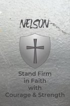 Nelson Stand Firm in Faith with Courage & Strength: Personalized Notebook for Men with Bibical Quote from 1 Corinthians 16:13