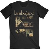 Lamb Of God Heren Tshirt -S- Album Collage Zwart