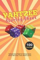 Yahtzee Scoring Sheet