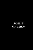 James's Notebook: Personal Journal and Diary for James