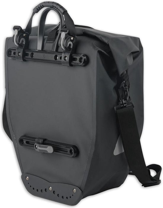 Lynx Waterdichte Fietstas Tarpaulin XL 25 Liter - Zwart van Lynx. — afbeelding 2