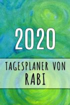 2020 Tagesplaner von Rabi: Personalisierter Kalender f�r 2020 mit deinem Vornamen