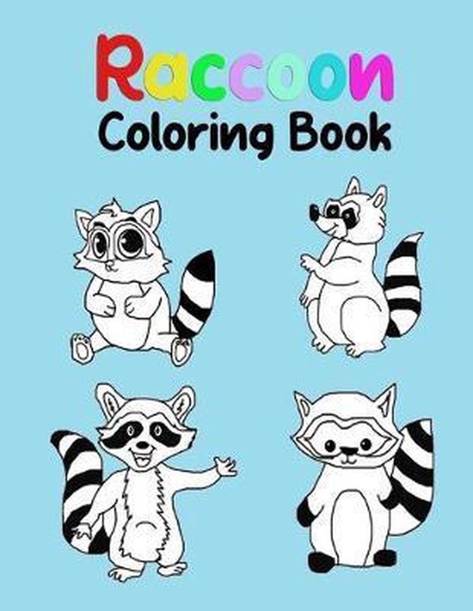 Raccoon Coloring Book van Eagle Eye Enterprise