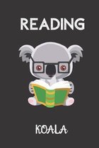 Reading Koala: small lined Koala Notebook / Travel Journal to write in (6'' x 9'') 120 pages
