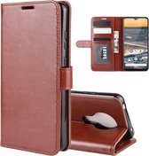 Nokia 5.3 hoesje - Wallet bookcase - Bruin - GSM Hoesje - Telefoonhoesje Geschikt Voor Nokia 5.3
