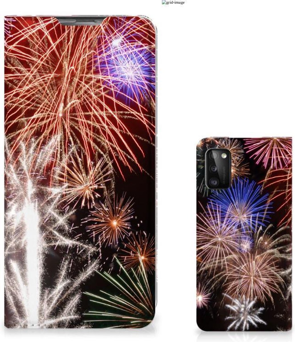 Samsung Galaxy A41 Hippe Standcase Vuurwerk